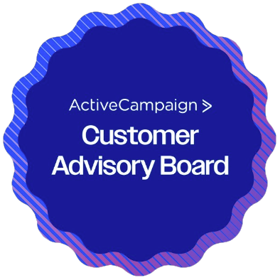 ActiveCampaign Customer Advisory Board Badge